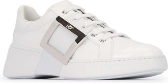 Roger Vivier Womens Viv Skate Met Buc B001 Calfskin Fgl Sneaker