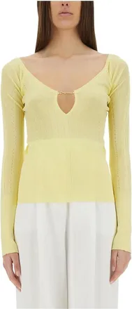 Jacquemus Dames, Tops, Geel, Maat: M Viscose