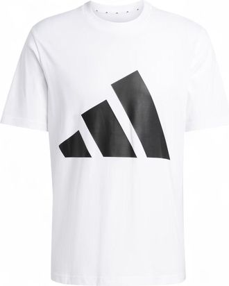 adidas Essentials Big Logo T-Shirt Asia Sizing Black White JE8943