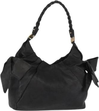 Ferragamo Pre-owned Shoulder Bags, female, Black, Size: ONE SIZE Pre-owned Shoulder Bag