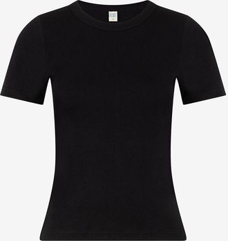 Flore Flore Schmales Kurzarm-T-Shirt mit Rundhals Car Tee