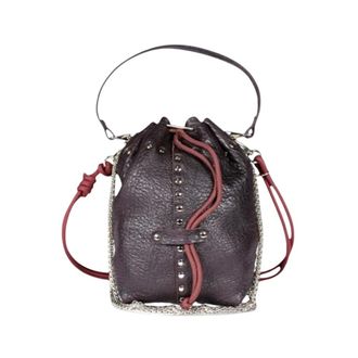 CRAIE STUDIO Beco Stud Bucket Bag - Dames - Tassen - Bruin - Maat: ONE Size Leer