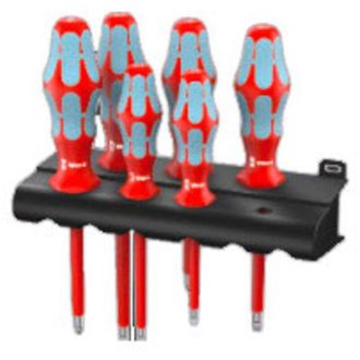 Wera 3165 i/6 vde Kit cacciaviti 6 parti Taglio, Croce Pozidriv