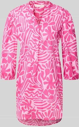Christian Berg Relaxed Fit Tunika-Bluse mit floralem Allover-Print in Rosa, Gr&ouml;&szlig;e 38