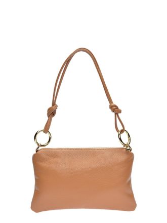 Anna Luchini Brown Rundleer Tas