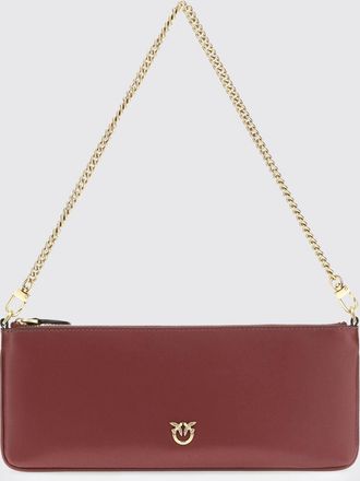 Pinko Borsa a spalla Horizontal Flat in pelle con logo Love Birds