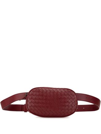 Bottega Veneta 2012-2023 Nappa Intrecciato heuptas - Rood
