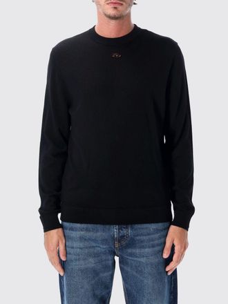 Diesel Wool Crewneck Jumper with Carved Oval D Logo