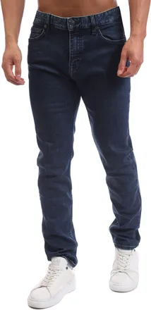 HUGO BOSS Mens Delaware BO Slim-Fit Jeans in Navy Cotton - Size 34W/32L