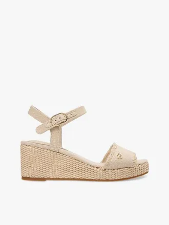 Tommy Hilfiger TH Monogram Woven Wedge Espadrilles