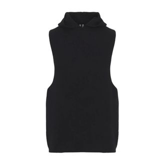 Rick Owens Camiseta sin mangas con capucha - Knitwear - Hombre - Negro - M