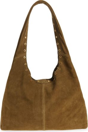 Rebecca Minkoff Industry Suede Slouchy Hobo Bag in Jungle at Nordstrom