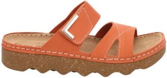 Rohde Flat Sandalen - Dames - Sandalen - Oranje - 36 EU - Schoenen