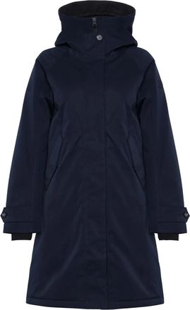 Didriksons 1913 Luna Parka - Dames - Parka Jassen - Blauw - L - Leer - Jassen