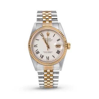 Rolex Pre-owned Rolex Datejust Automatic Chronometer White Dial Unisex Watch 16233 WRJ