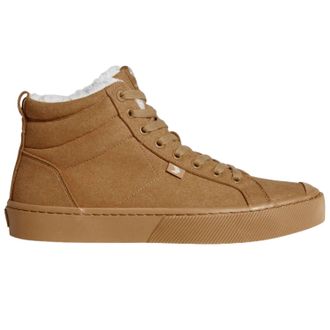 Cariuma Womens Cariuma OCA Therma High All Camel Suede Shearling Boots HAWK1801