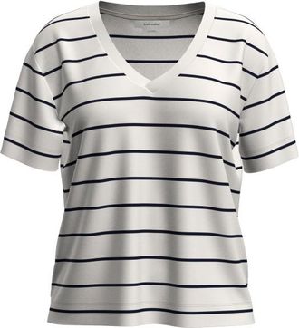Icebreaker Merino 150 Tech Lite S/S Relaxed V-Neck Merinoshirt f&uuml;r Damen | grau