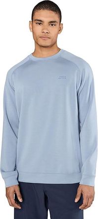 Travis Mathew Fibercloud Crew Mens Clothing Ash Blue : 2XL, Elastane/Polyester/Viscose