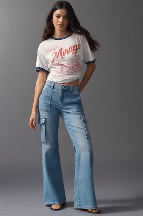 Pilcro Relaxed Mid-Rise Cargo Jeans