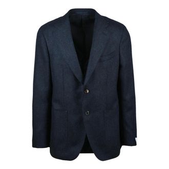 Caruso Heren, Jassen, Blauw, Maat: 2XL Wol