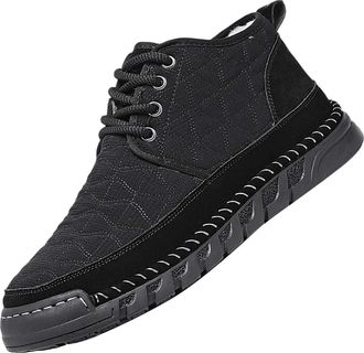 Generic Mens Casual Sneaker Shoes, Sport Shoe High Top Ankle Boots Lace Up Flats Shoes Non-Slip Soles Walking Trainers Retro Fashion Outdoor Shoe Comfortable 