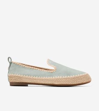 Cole Haan Womens Cloudfeel Asbury Slip-On Loafers - Green Size 5.5