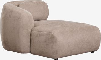 Sklum M&oacute;dulo Chaise Longue Izquierdo Para Sof&aacute; Modular En Chenilla Coquette Sklum