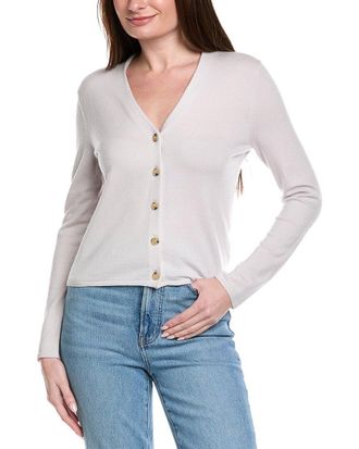 Vince Slim Button Wool-Blend Cardigan