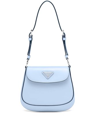 Prada Cleo Brushed Leather Mini Bag - women - Calf Leather - OS - Blue