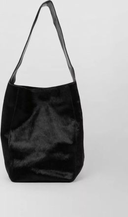 Alysi calf hair leather bucket bag