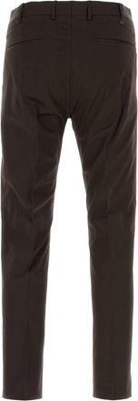 Pantaloni Torino Mens Stretch Cotton Trousers Brown Elastane