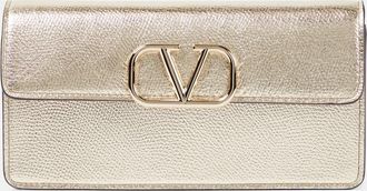 Valentino Garavani Portafoglio VLogo Small in pelle con tracolla