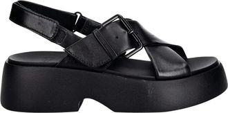Camper Schoenen, Dames, Zwart, 40 EU, Leer, Tasha Sandalen