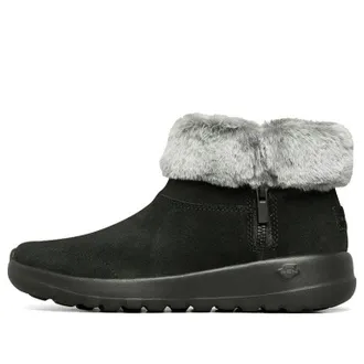 Skechers (WMNS) Skechers On-The-Go Joy Snow Boots Fur Black White 144003-BKGY