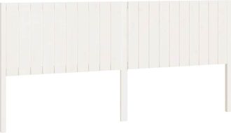 vidaXL Cabecero De Cama Madera Maciza De Pino Blanco 205,5x4x100 Cm Vidaxl