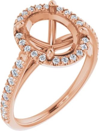 Pompeii3 Madelyn Halo Lab Grown Diamond Ring Setting