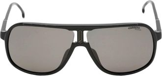 Carrera Mens Carrera Black Pilot Frame Grey Polarized Lens Sunglasses - Size: ONE size
