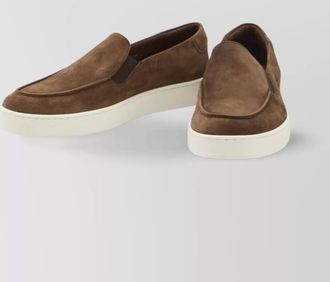 Churchs suede loafers with elastic and stitching