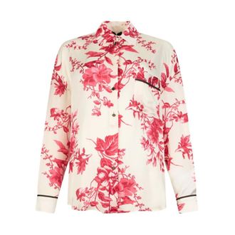 Liu Jo Shirts, female, Multicolor, Size: XS Printed Satin Shirt