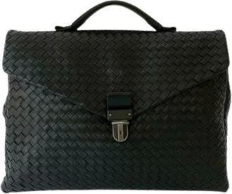 Bottega Veneta Pre-owned Handbags, female, Black, Size: ONE SIZE Pre-owned Leather handbags