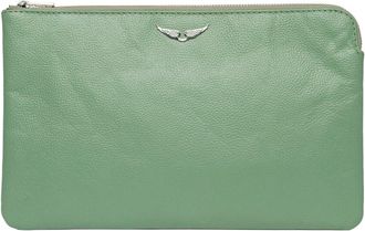Zadig&Voltaire Uma Wings Grained Leather Pouch