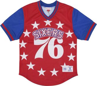 Mitchell & Ness NBA Jumbotron 3.0 Mesh V-neck Jersey - Heren - Fitness - Veelkleurig - M - Polyester - Fitness