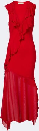 De La Vali Baila floral georgette midi dress