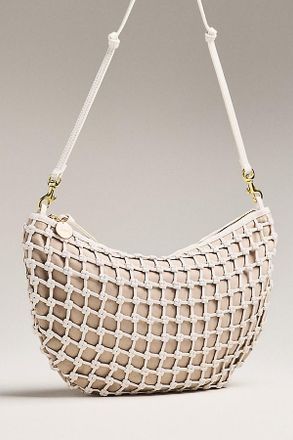 Clare Vivier Lune Knot Woven Shoulder Bag