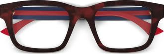 Gucci Occhiali rettangolari - Marrone
