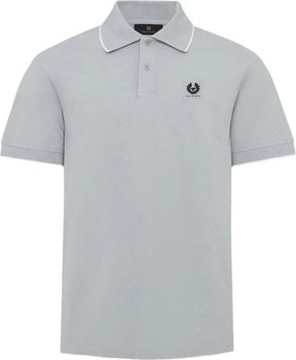 Belstaff Logo Tipped Polo in Blue