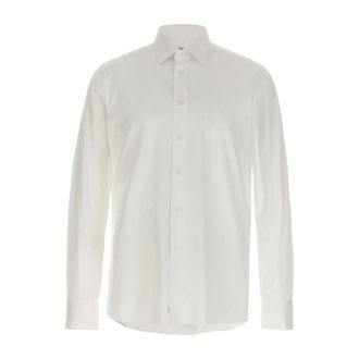 Borriello Shirts - Heren - Zakelijke Overhemden - Wit - M - Overhemden