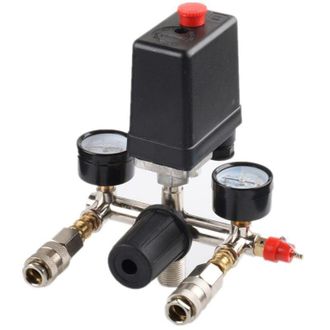 OEM Interruptor De Presi&oacute;n G1/4 Para Compresores De Aire Con Dos Salidas Y V&aacute;lvula De Seguridad, Regulador De Presi&oacute;n, Accesorio Para Herramientas Neum&aacute;ti