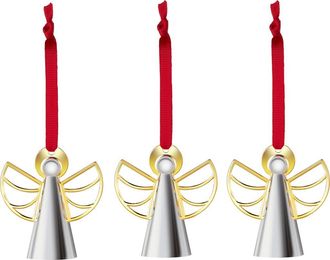 Nambé Set of 3 Angel Ornaments in Silver at Nordstrom