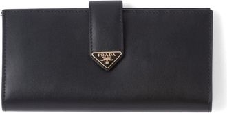 Prada large leather wallet - women - Leather - One Size - Black